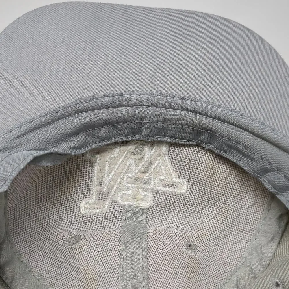 Gray Baseball Cap One Size NY New York Logo Taping Strapback Hat Embroidered